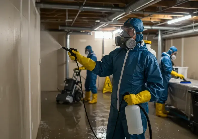 Basement Sanitization and Antimicrobial Treatment process in Olney, TX